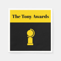 Tony Awards Playbill inspiré serviettes