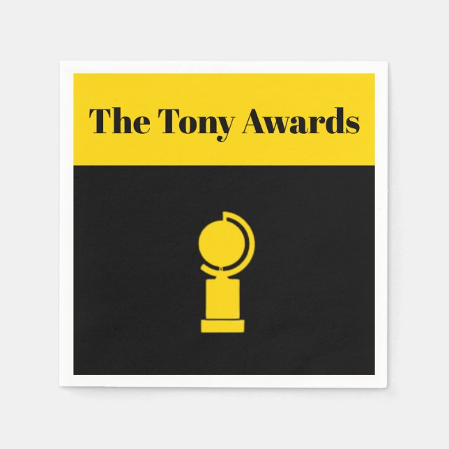 Serviette En Papier Tony Awards Playbill inspiré serviettes (Devant)