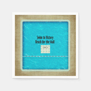 Serviette En Papier TOP Swim Team Slogan