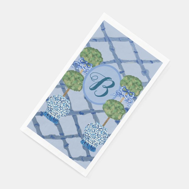 Serviette En Papier Topiaire peint Chinoiserie Ginger Jars Jar (Coin)