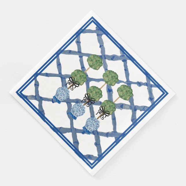 Serviette En Papier Topioïe Chinoiserie Ginger Jar Napkins (Coin)