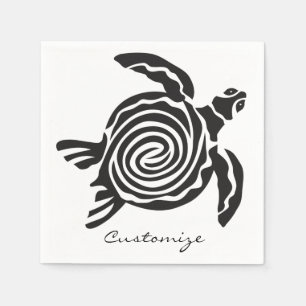 Serviette En Papier Tortue de style tribal Thunder_Cove
