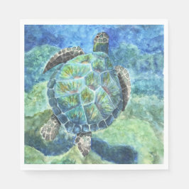 Serviette En Papier Tortue marine Napkin en papier #2
