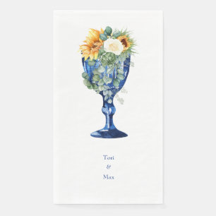 Serviette En Papier Toscan Méditerranée Mariage de tournesol Guest