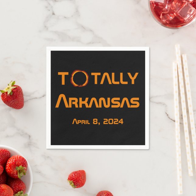 Serviette En Papier Totalement Arkansas 2024 Solar Eclipse (En situation)