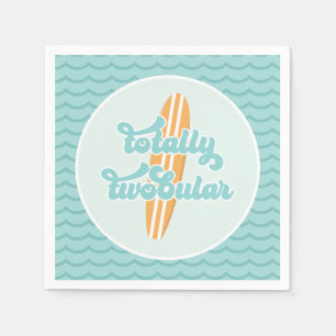 Serviette En Papier Totally Twobular Surf Beach 2e Anniversaire