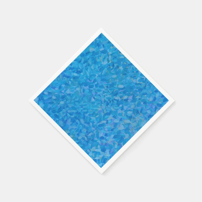 Serviette En Papier touches bleues (Coin)
