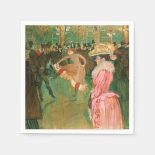 Serviette En Papier Toulouse-Lautrec - Au Moulin Rouge, la danse