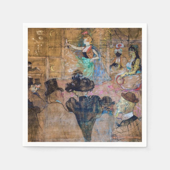 Serviette En Papier Toulouse-Lautrec - Danse Maure / Les Almehs (Devant)
