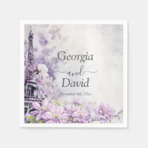 Tour Eiffel Lavender Romance Mariage