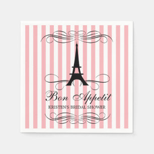 Serviette En Papier Tour Eiffel Paris   FÊTE DES MARIÉES