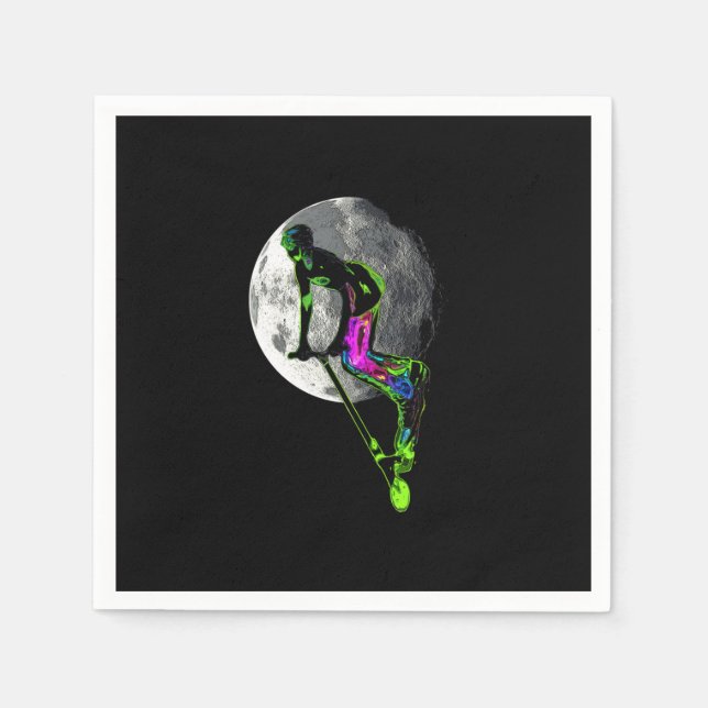 Serviette En Papier Tournée de lune - Scooter Boy Artwork (Devant)