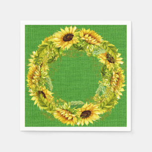 Serviette En Papier Tournesol