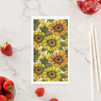 Serviette En Papier Tournesol à main