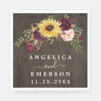 Tournesol Bourgogne Roses Rouges Russe Mariage en