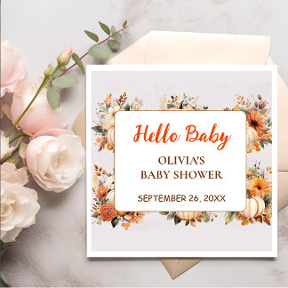 Serviette En Papier Tournesol Citrouille d'automne