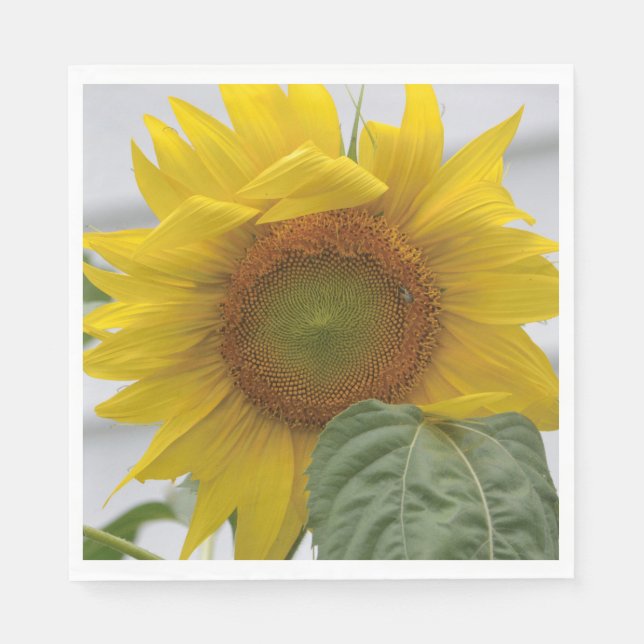 Serviette En Papier Tournesol doré (Devant)