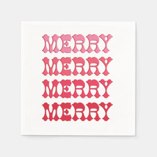 Serviette En Papier Tous Les Merry Pink Cocktail Serviettes