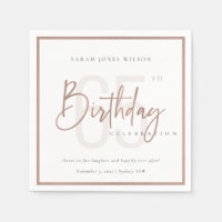 TOUT ÂGE ROSE OR BLUSH ROSE TYPOGRAPHIE ANNIVERSAI