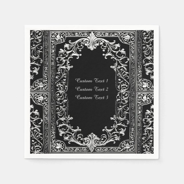 Serviette En Papier Tout cadre en argent d'occasion (Devant)