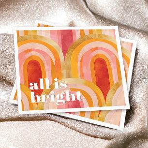 Serviette En Papier Tout est Bright Colorful Festive Holiday