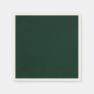 Serviette En Papier Tout événement vert forêt uni