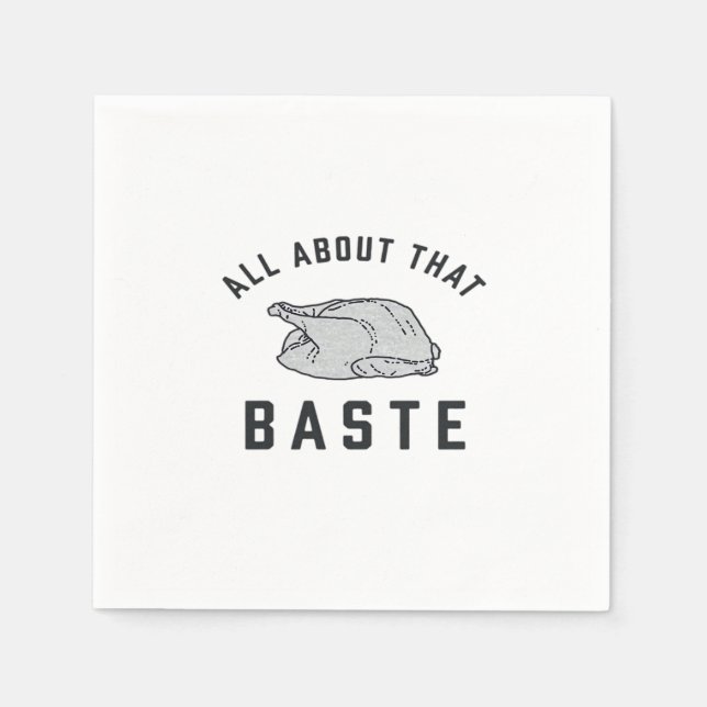 Serviette En Papier Tout Sur Ce Baste Classique Drôle (Devant)