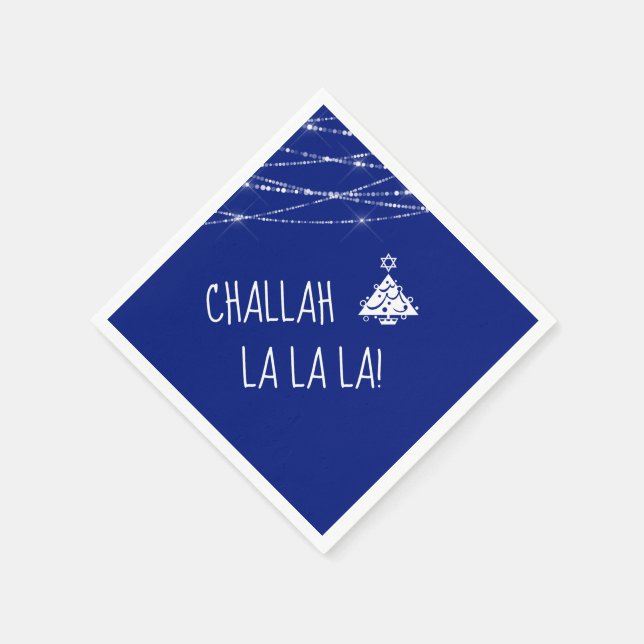 Serviette En Papier Toute couleur Chrismukkah Arbre mignonne Challah L (Coin)