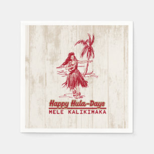 Serviette En Papier Tradewinds Holiday Hawaiian Hula Girl