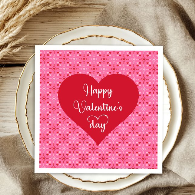 Serviette En Papier Traditional Valentine Hearts Romantic Napkins (Traditional Valentine Hearts Romantic Napkins)
