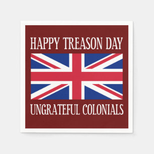 Serviette En Papier Trahison jour heureux Colonials 4 juillet ingrat