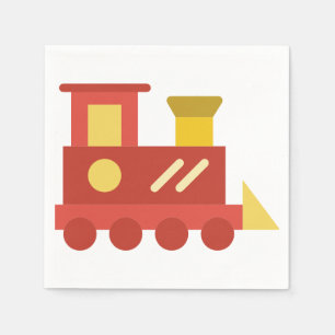 Serviette En Papier train de jouets