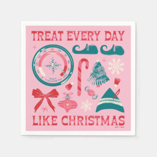 Serviette En Papier Traiter chaque jour comme Noël