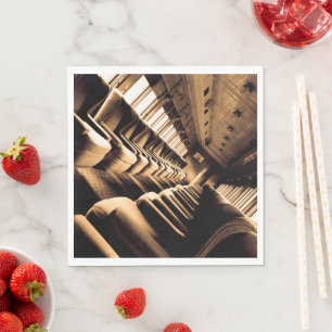 Serviette En Papier Transport ferroviaire Sepia