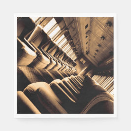 Serviette En Papier Transport ferroviaire Sepia