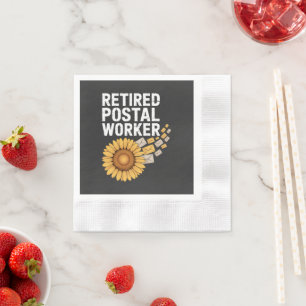 Serviette En Papier Travailleur postal à la retraite