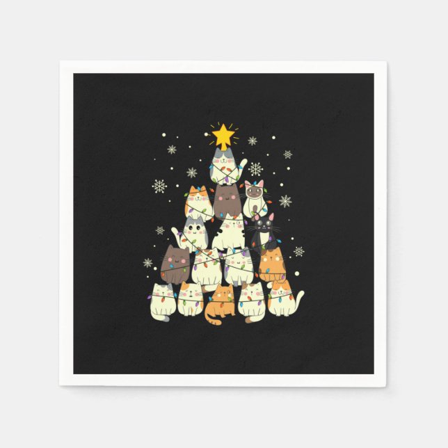 Serviette En Papier Tree de Merry Xmas (Devant)