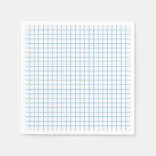 Serviette En Papier Trellis Baby Blue - Blanc