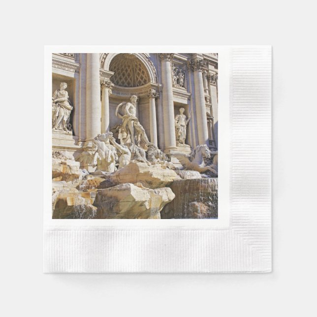 Serviette En Papier Trevi fountain (Devant)