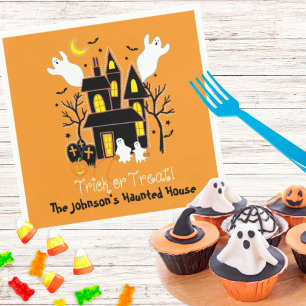 Serviette En Papier Trick ou traitement Maison hantée Halloween