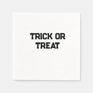 Serviette En Papier Trick ou. Traiter Halloween éffrayant noir simple