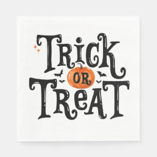 Serviette En Papier Trick ou Treat Halloween