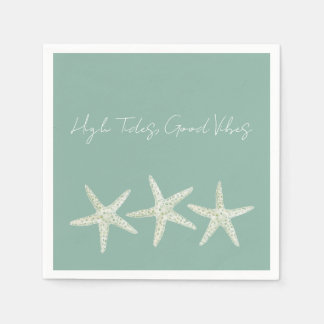Serviette En Papier Trio d'étoiles de mer à l'aquarelle