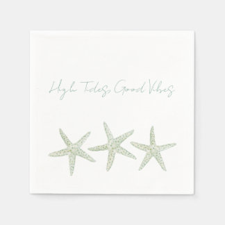 Serviette En Papier Trio d'étoiles de mer aquarelle
