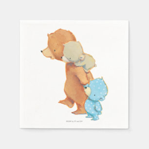 Serviette En Papier Trois adorables amis de l'ours