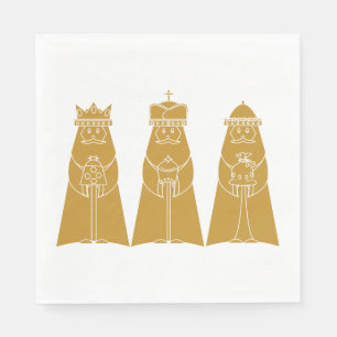 Serviette En Papier Trois hommes sages