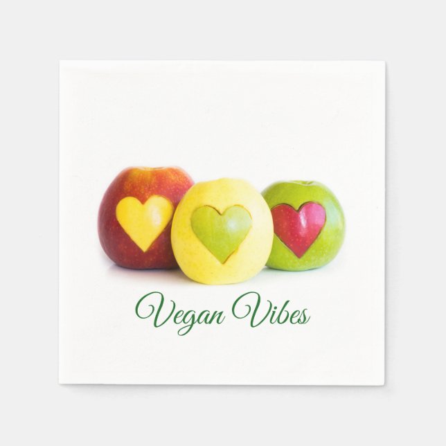 Serviette En Papier Trois pommes (Devant)