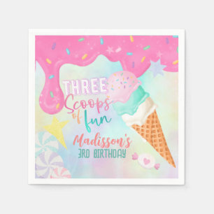 Serviette En Papier Trois Scoops de Fun