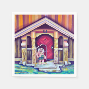 Serviette En Papier Troll scandinave Suède Traditions