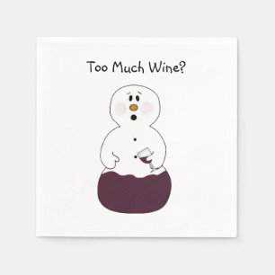 Serviette En Papier Trop de vin